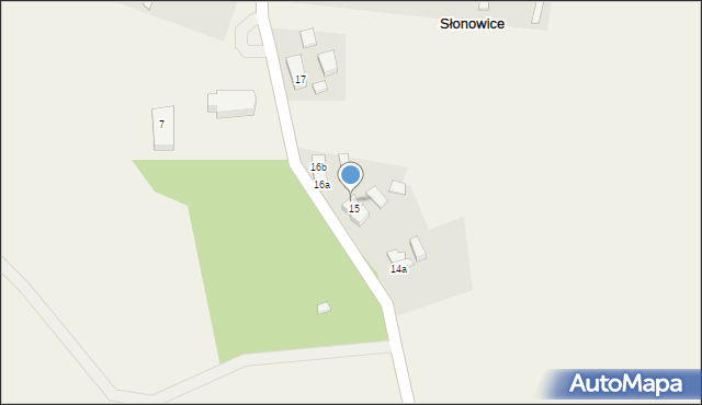 Słonowice, Słonowice, 15B, mapa Słonowice