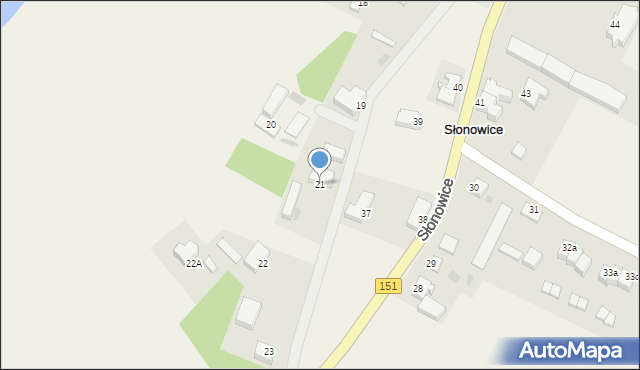 Słonowice, Słonowice, 21, mapa Słonowice