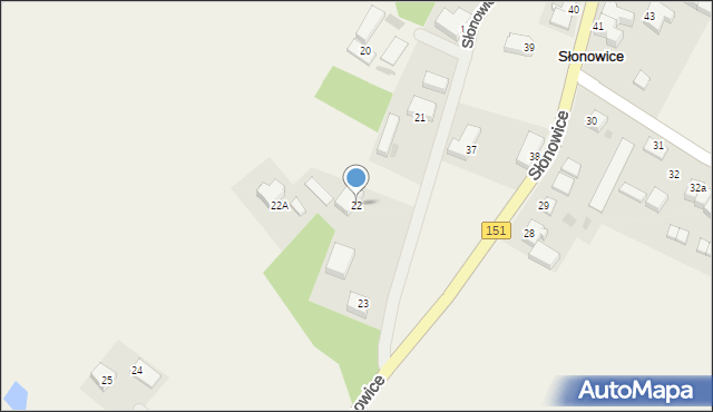 Słonowice, Słonowice, 22, mapa Słonowice