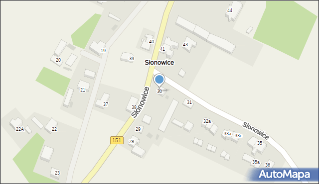 Słonowice, Słonowice, 30, mapa Słonowice