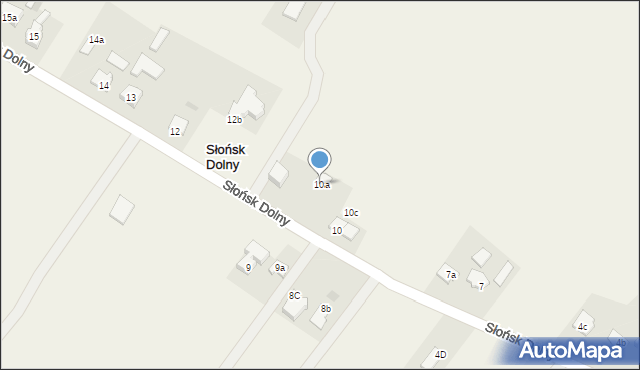 Słońsk Dolny, Słońsk Dolny, 10a, mapa Słońsk Dolny