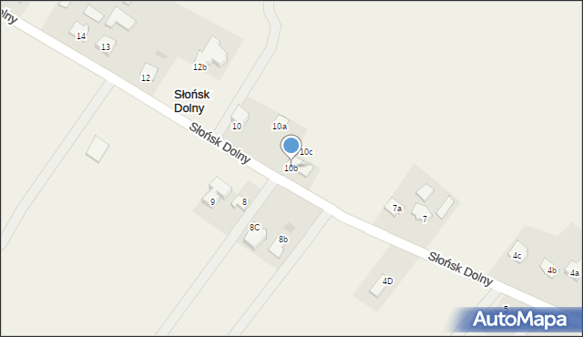 Słońsk Dolny, Słońsk Dolny, 10b, mapa Słońsk Dolny