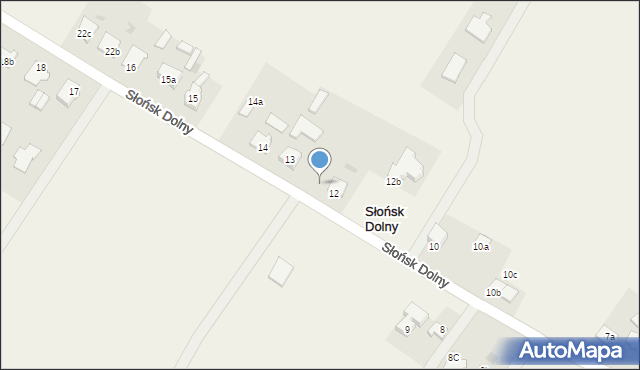 Słońsk Dolny, Słońsk Dolny, 12a, mapa Słońsk Dolny