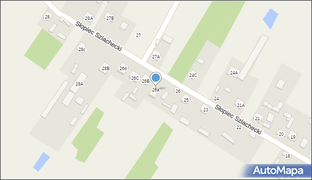 Słopiec, Słopiec Szlachecki, 26a, mapa Słopiec