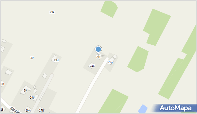 Słopiec, Słopiec Szlachecki, 27F, mapa Słopiec