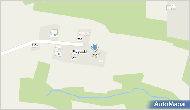 Słopnice, Słopnice, 506, mapa Słopnice