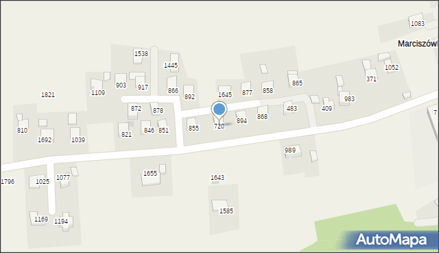 Słopnice, Słopnice, 720, mapa Słopnice