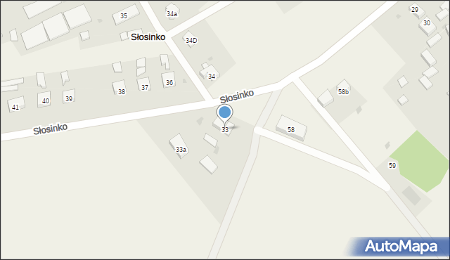 Słosinko, Słosinko, 33, mapa Słosinko