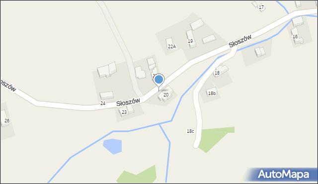 Słoszów, Słoszów, 21, mapa Słoszów