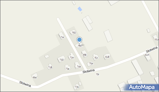 Słotwina, Słotwina, 75C, mapa Słotwina