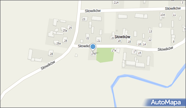 Słowików, Słowików, 17b, mapa Słowików