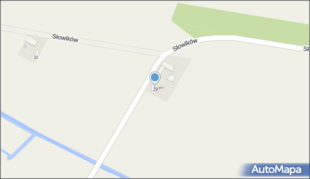 Słowików, Słowików, 29, mapa Słowików