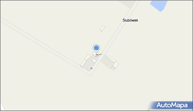 Ślubowo, Ślubowo, 25, mapa Ślubowo