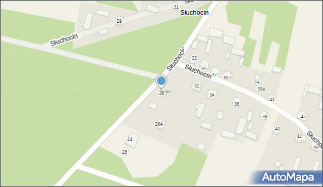 Słuchocin, Słuchocin, 28, mapa Słuchocin
