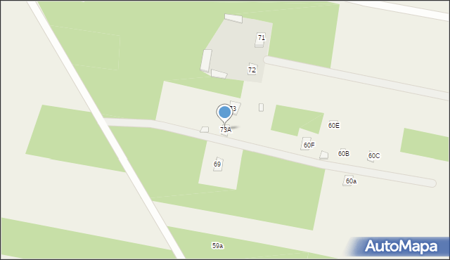 Słuchocin, Słuchocin, 73A, mapa Słuchocin