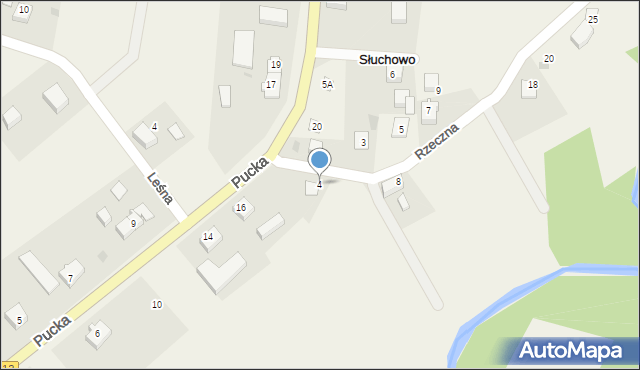 Słuchowo, Słuchowo, 8A, mapa Słuchowo