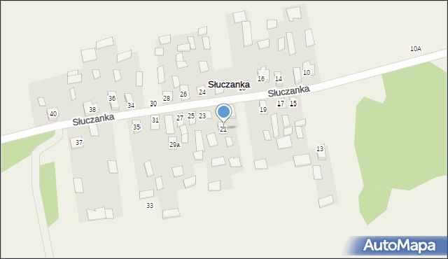 Słuczanka, Słuczanka, 21, mapa Słuczanka