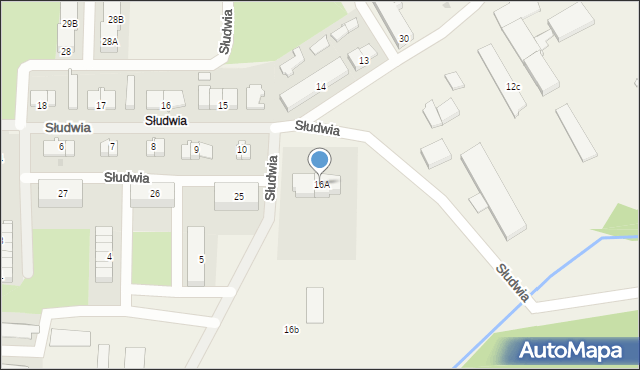 Słudwia, Słudwia, 16A, mapa Słudwia