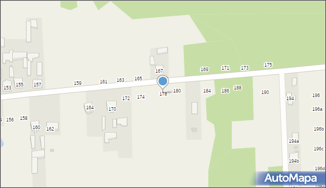 Sługocice, Sługocice, 178, mapa Sługocice