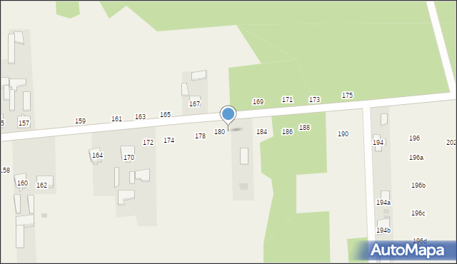 Sługocice, Sługocice, 182, mapa Sługocice