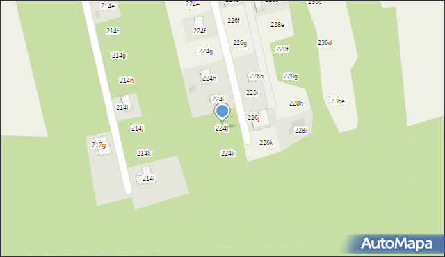 Sługocice, Sługocice, 224j, mapa Sługocice