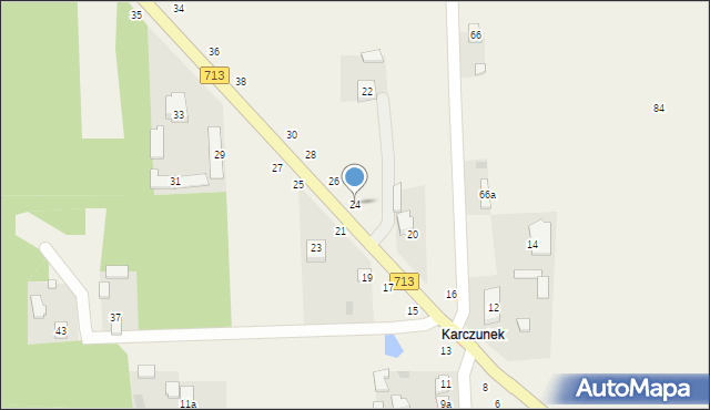 Sługocice, Sługocice, 24, mapa Sługocice