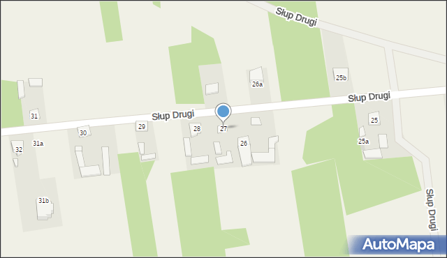 Słup Drugi, Słup Drugi, 27, mapa Słup Drugi