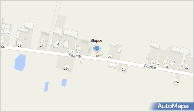 Słupce, Słupce, 18, mapa Słupce