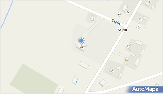 Słupia, Słupia, 44, mapa Słupia