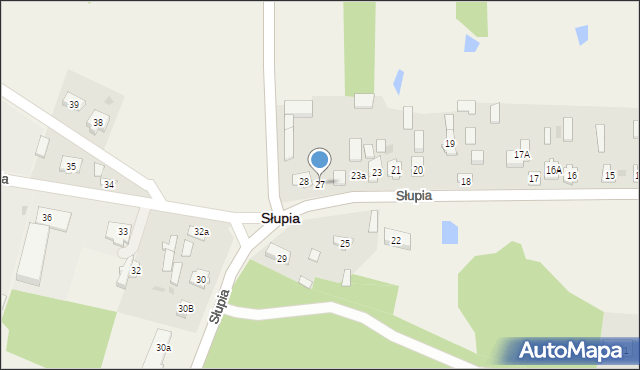 Słupia, Słupia, 27, mapa Słupia