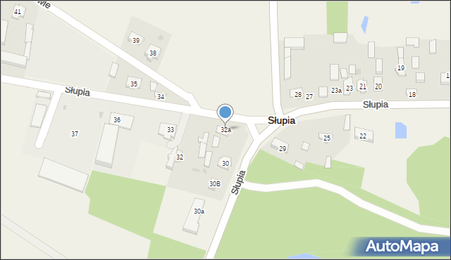 Słupia, Słupia, 32a, mapa Słupia