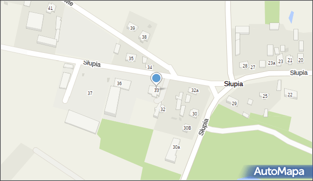 Słupia, Słupia, 33, mapa Słupia