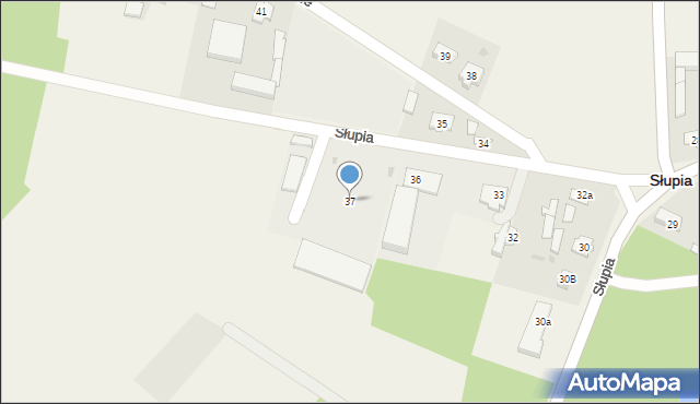 Słupia, Słupia, 37, mapa Słupia