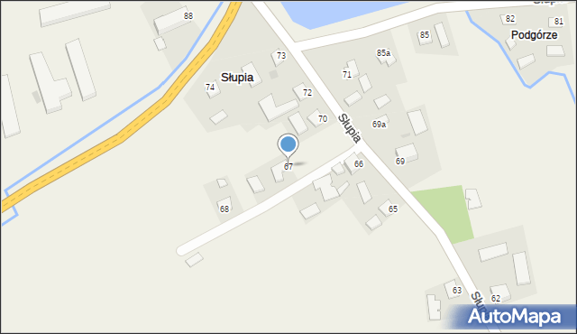 Słupia, Słupia, 67, mapa Słupia