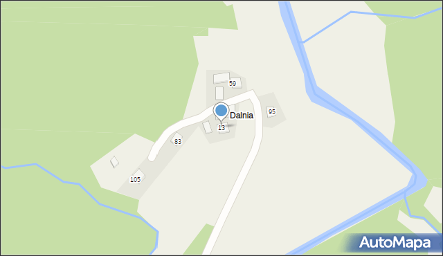 Słupia, Słupia, 13, mapa Słupia