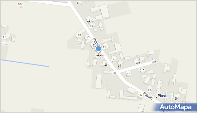 Słupia Kapitulna, Słupia Kapitulna, 75D, mapa Słupia Kapitulna