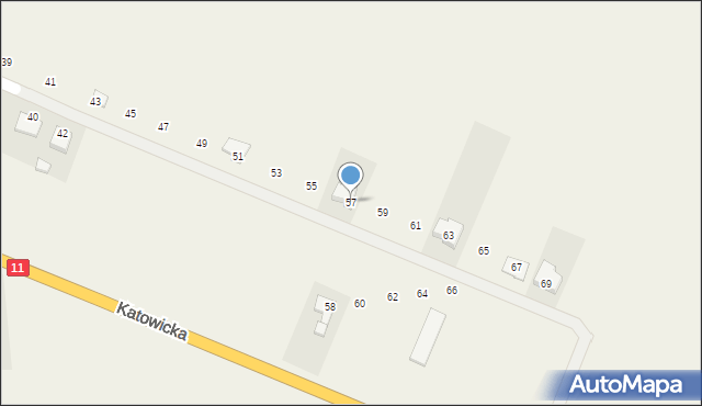 Słupia pod Kępnem, Słoneczna, 57, mapa Słupia pod Kępnem