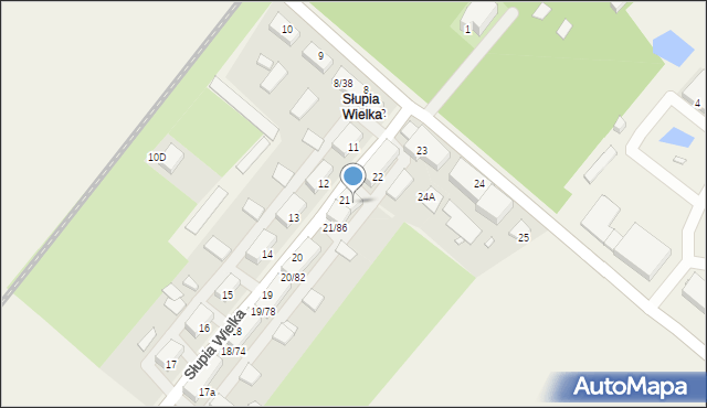 Słupia Wielka, Słupia Wielka, 21/89, mapa Słupia Wielka