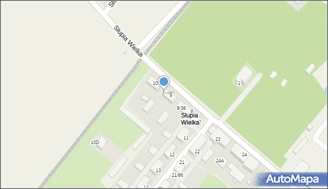 Słupia Wielka, Słupia Wielka, 9/43, mapa Słupia Wielka