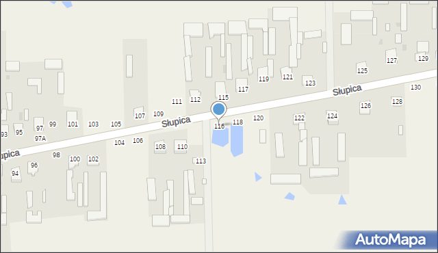 Słupica, Słupica, 116, mapa Słupica