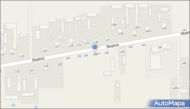 Słupica, Słupica, 136, mapa Słupica