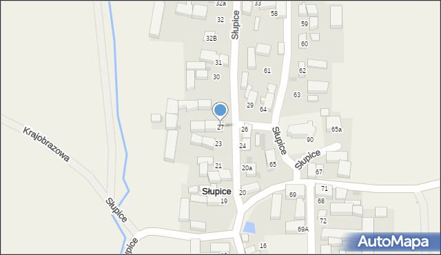 Słupice, Słupice, 27, mapa Słupice