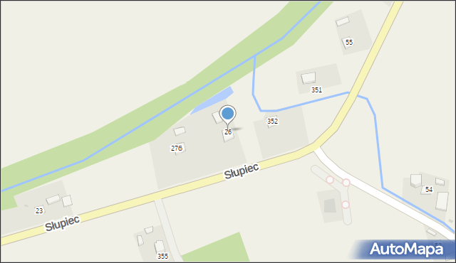 Słupiec, Słupiec, 26, mapa Słupiec