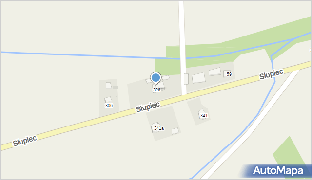 Słupiec, Słupiec, 326, mapa Słupiec