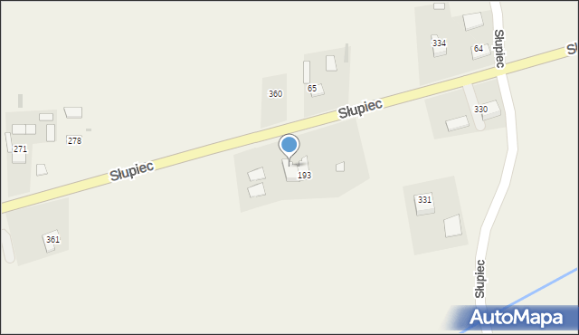 Słupiec, Słupiec, 336, mapa Słupiec