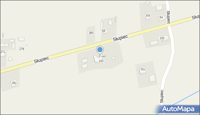 Słupiec, Słupiec, 336A, mapa Słupiec