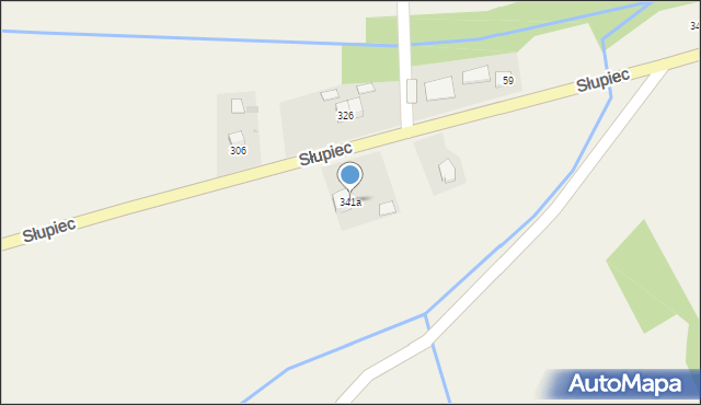 Słupiec, Słupiec, 341a, mapa Słupiec