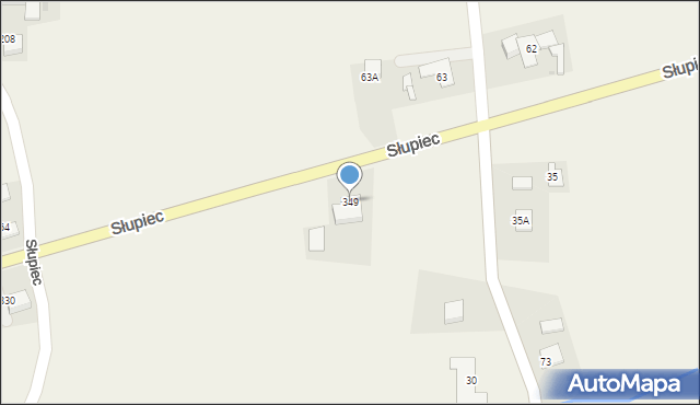 Słupiec, Słupiec, 349, mapa Słupiec