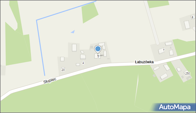 Słupiec, Słupiec, 5, mapa Słupiec