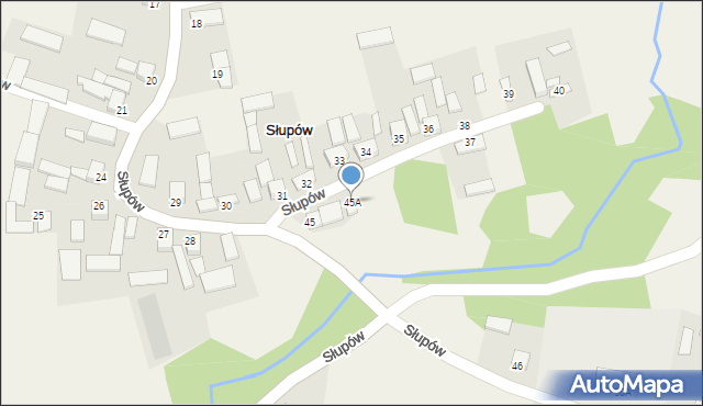 Słupów, Słupów, 45A, mapa Słupów